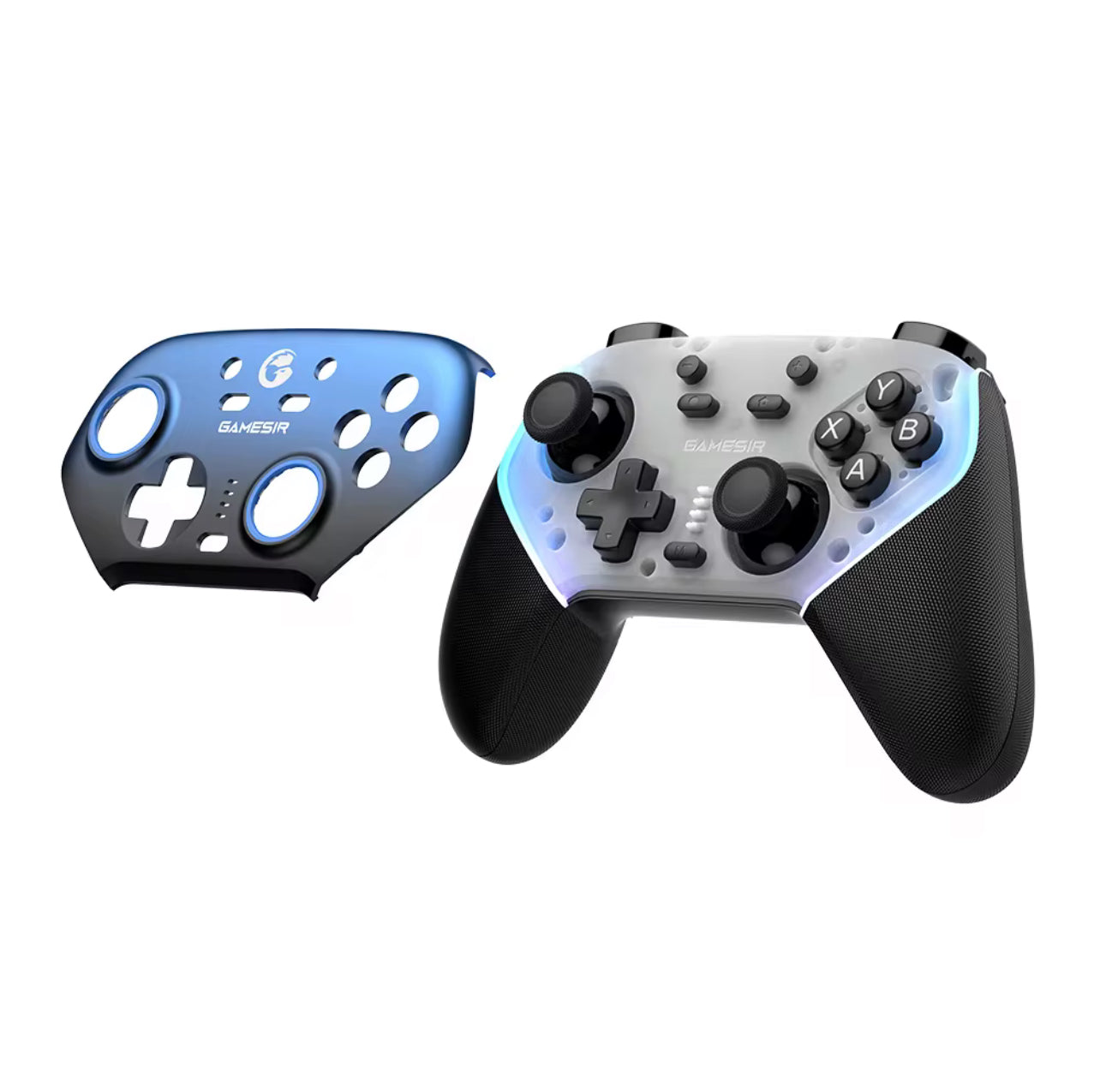 Gamesir Super Nova RGB Lighting Swappable ABXY Detachable Faceplate Game Controller with Charging Station