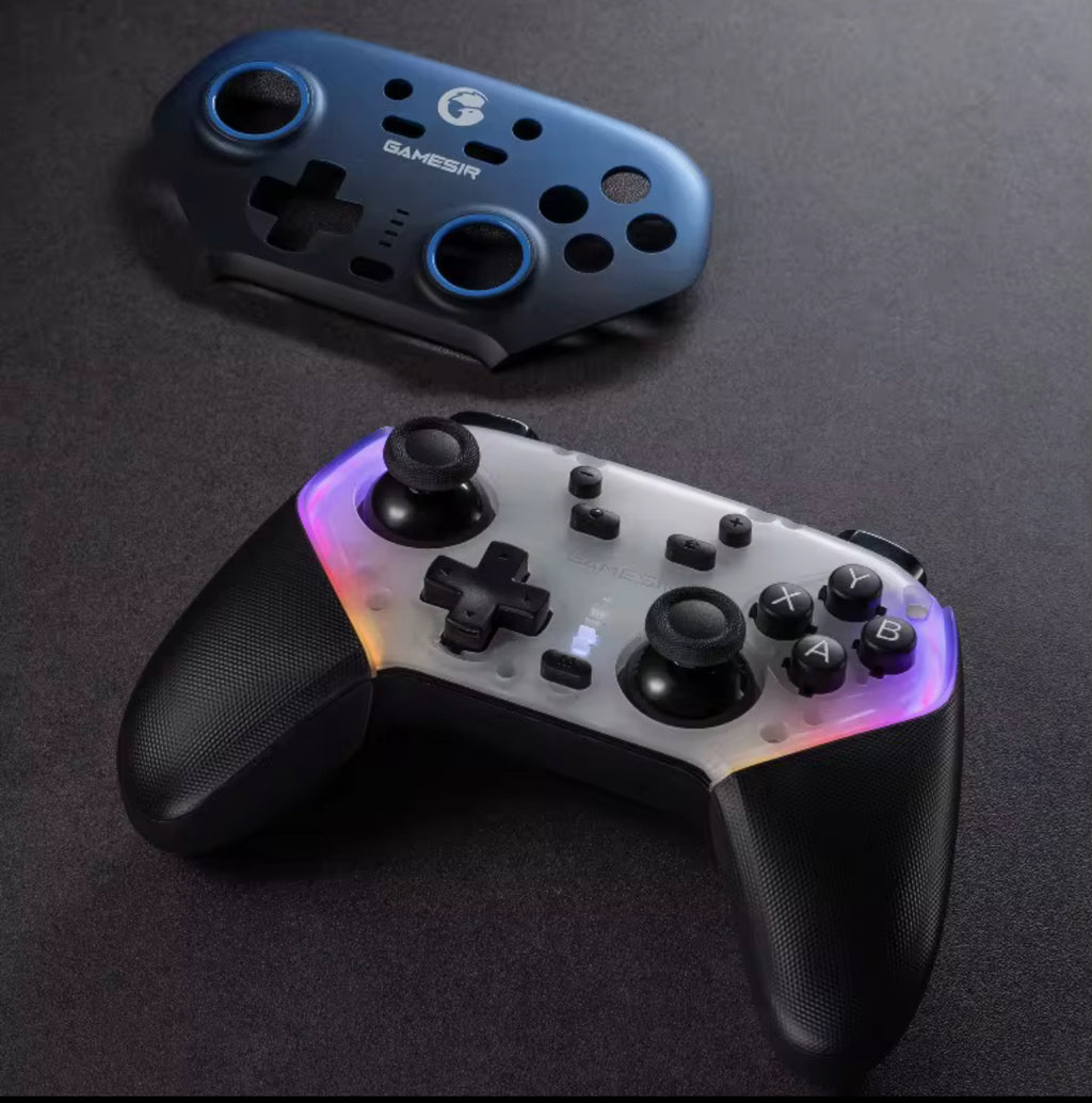 Gamesir Super Nova RGB Lighting Swappable ABXY Detachable Faceplate Game Controller with Charging Station