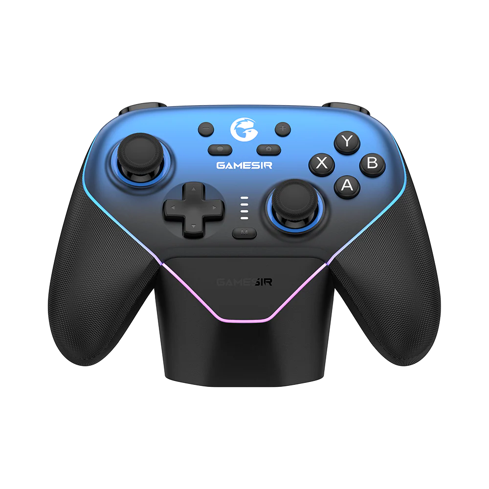 Gamesir Super Nova RGB Lighting Swappable ABXY Detachable Faceplate Game Controller with Charging Station